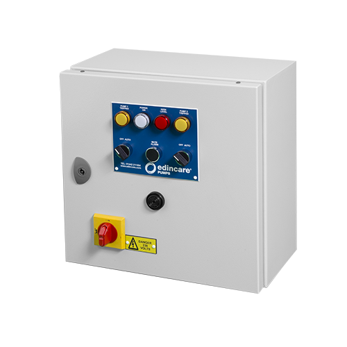 Control Panel Metal, 1 Phase (1-4kW) with 10hr Changeover Timer c/w V/F
