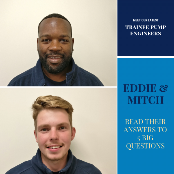 Meet our Two New Trainee Pump Engineers!