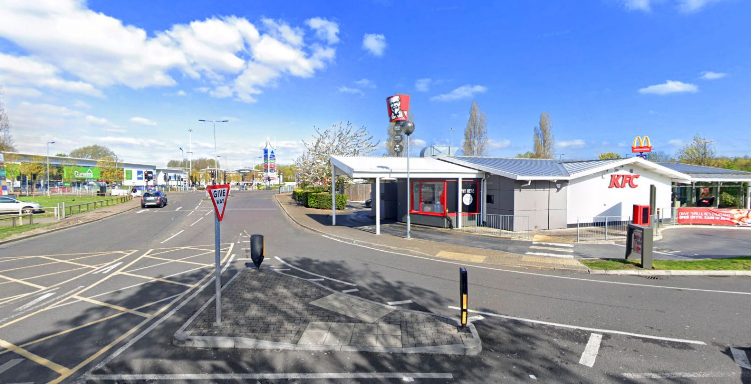 Refurbishment at a fast-food outlet