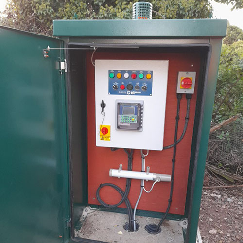 Station 1's control panel featuring ultrasonic controller.