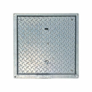 Access cover, locking, galv, solid top, 450mm x 450mm (Facta AA)